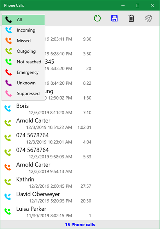 #5. Phone Calls (Windows) di: Softikus Worx