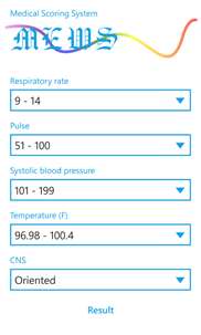 Medical scoring system screenshot 4