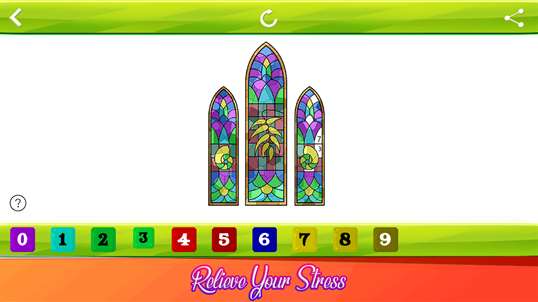 Stained Glass Color by Number - Adult Coloring Book screenshot 4