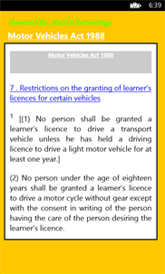Motor Vehicles Act 1988 screenshot 3