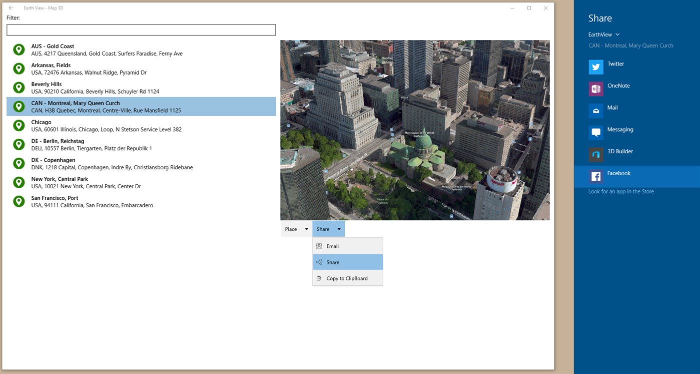 #7. Earth View - Map 3D (Windows) By: wolfSYS