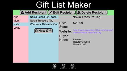 Gift List Maker screenshot 4
