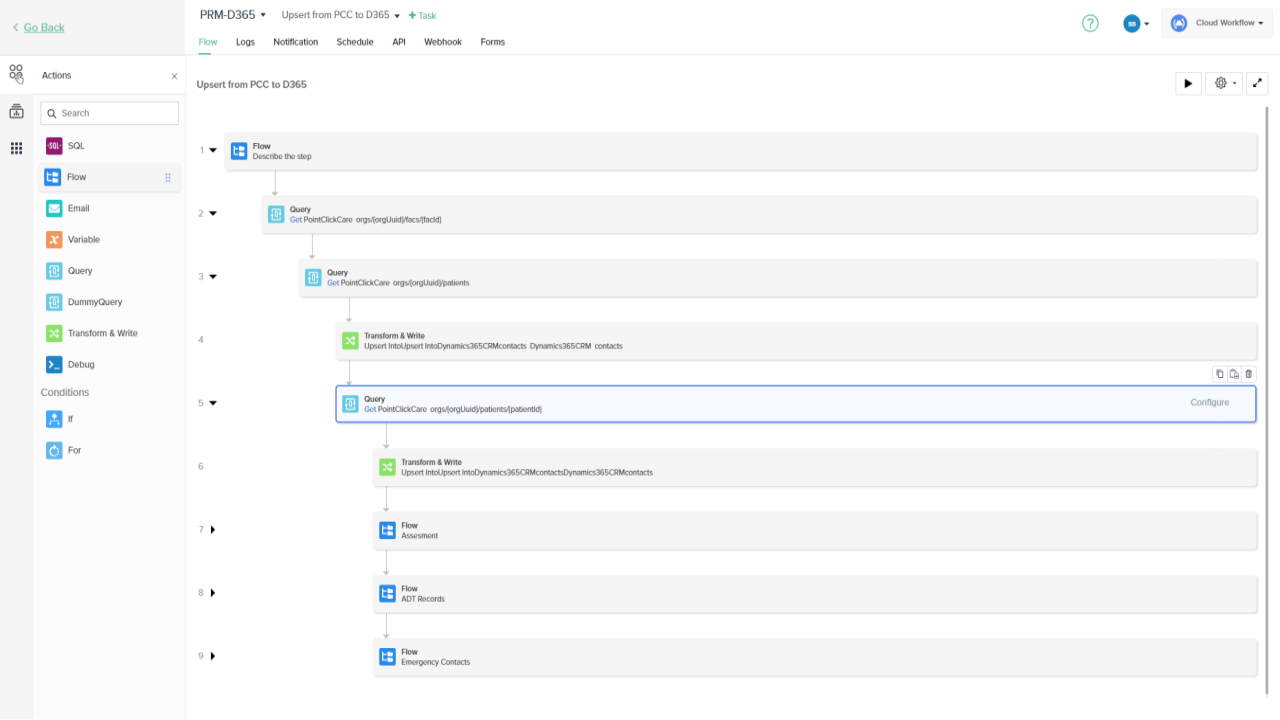 Snapshot 2 of PCC integration with Dynamics 365 CRM