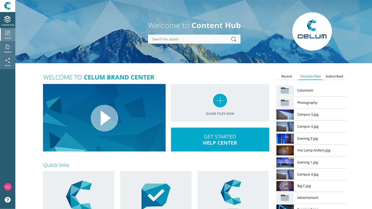 Snapshot 1 of CELUM Content Supply Chain Platform