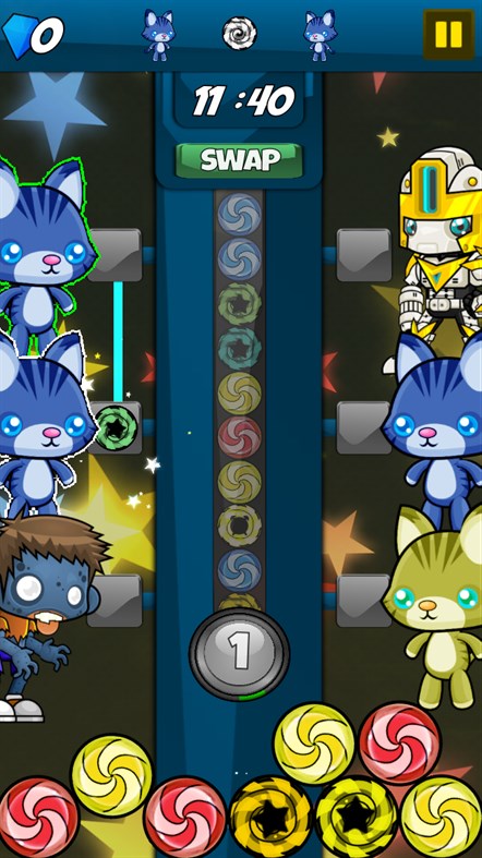 #3. Zombies, Cats & Robots! (Windows) 由: Endodroid Games