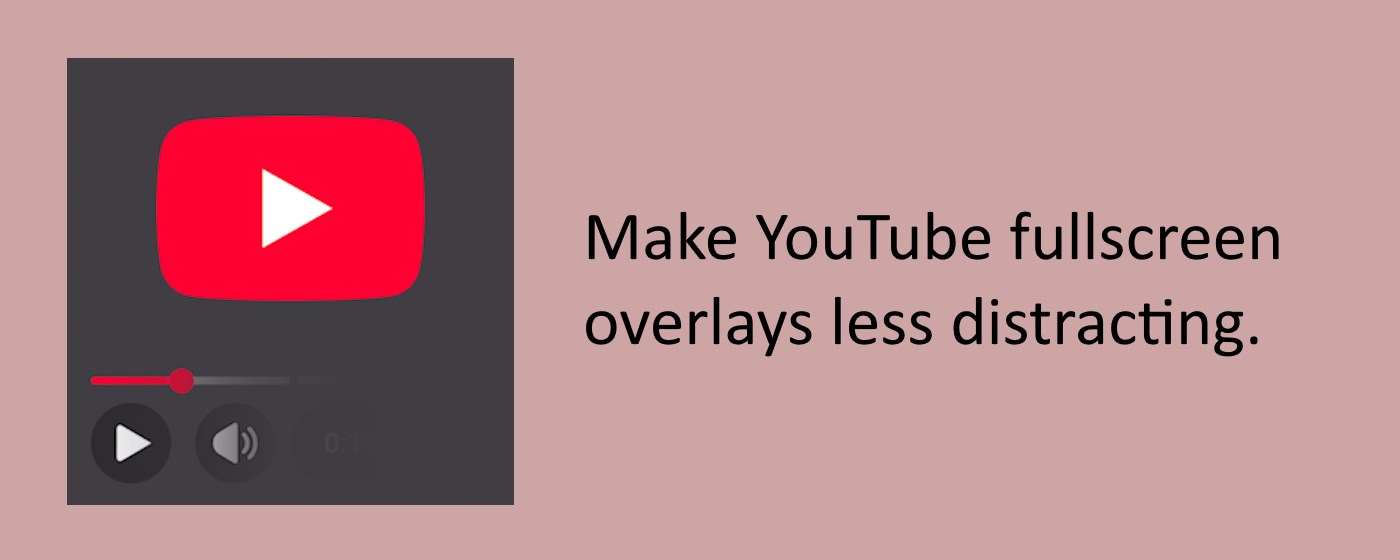 YouTube Overlay Hider