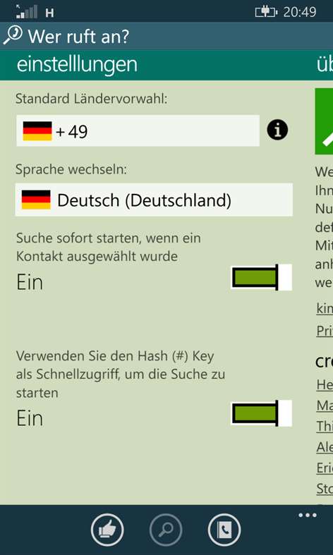 Wer ruft an? beziehen – Microsoft Store de-CH