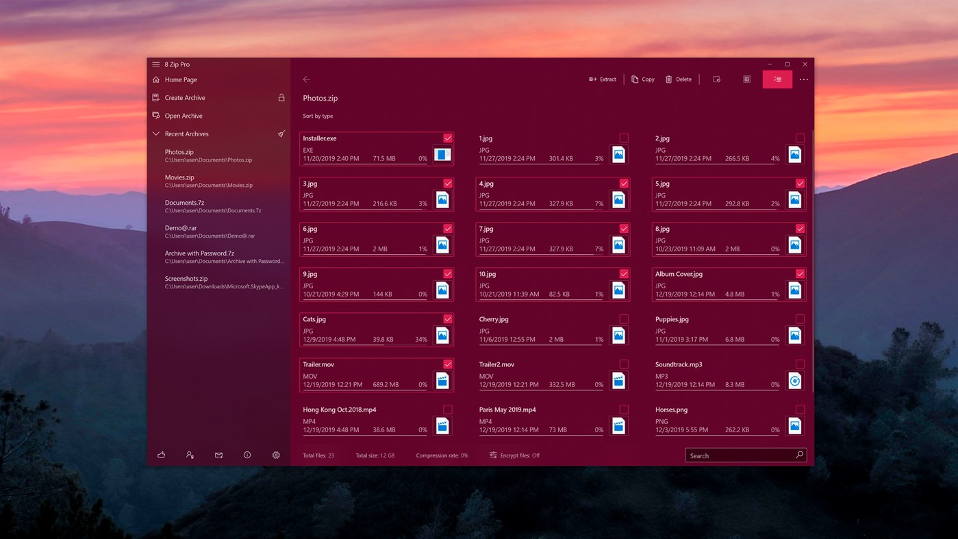 #3. 8 Zip Pro - advanced archiver (Windows) От: Finebits OÜ
