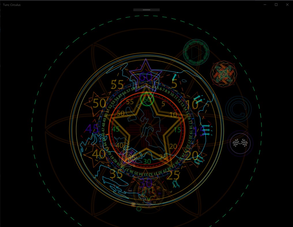 #4. Glyph Clock (Tunc Circulus) (Windows) 由: Digital Druid Designs
