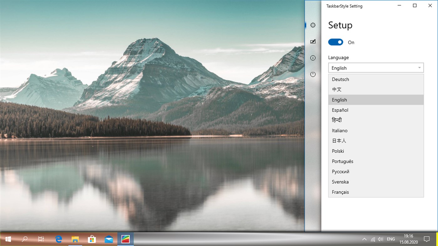 #8. TaskbarStyle (Windows) بواسطة: Valaut