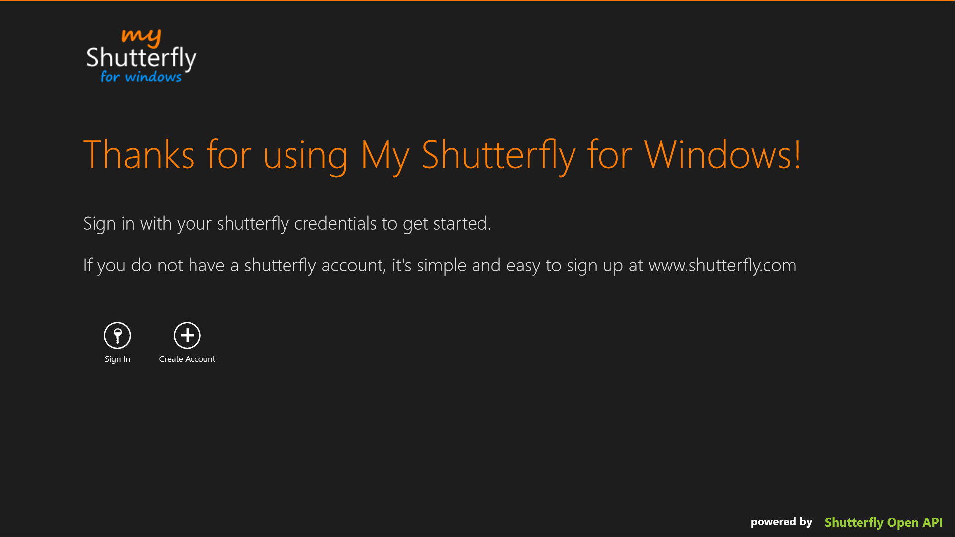 My Shutterfly For Windows for Windows 10