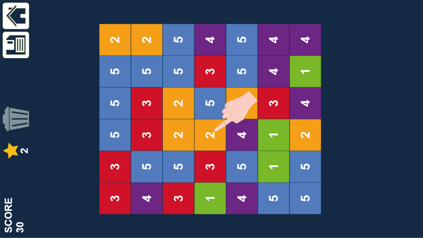 #4. Tap n Merge Numbers: Match-2 Same Game (Windows) โดย: Amr Hassan