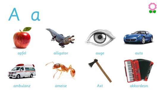Alphabet und Wortschatz-Buch für Kinder (Wörterbuch für Kindergarten und Vorschule) screenshot 2