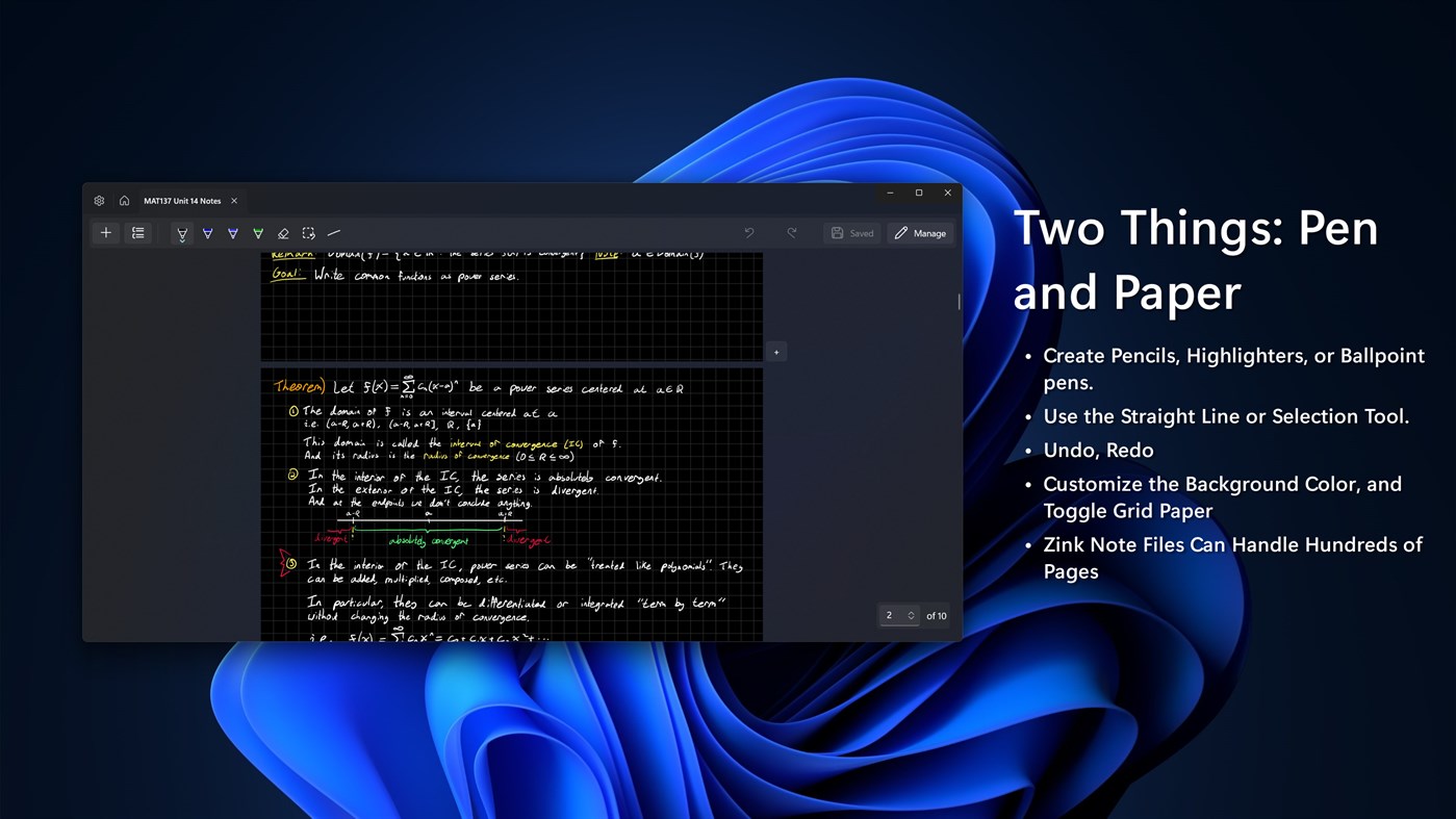#2. Zink Note (Windows) By: Zev Godfrey
