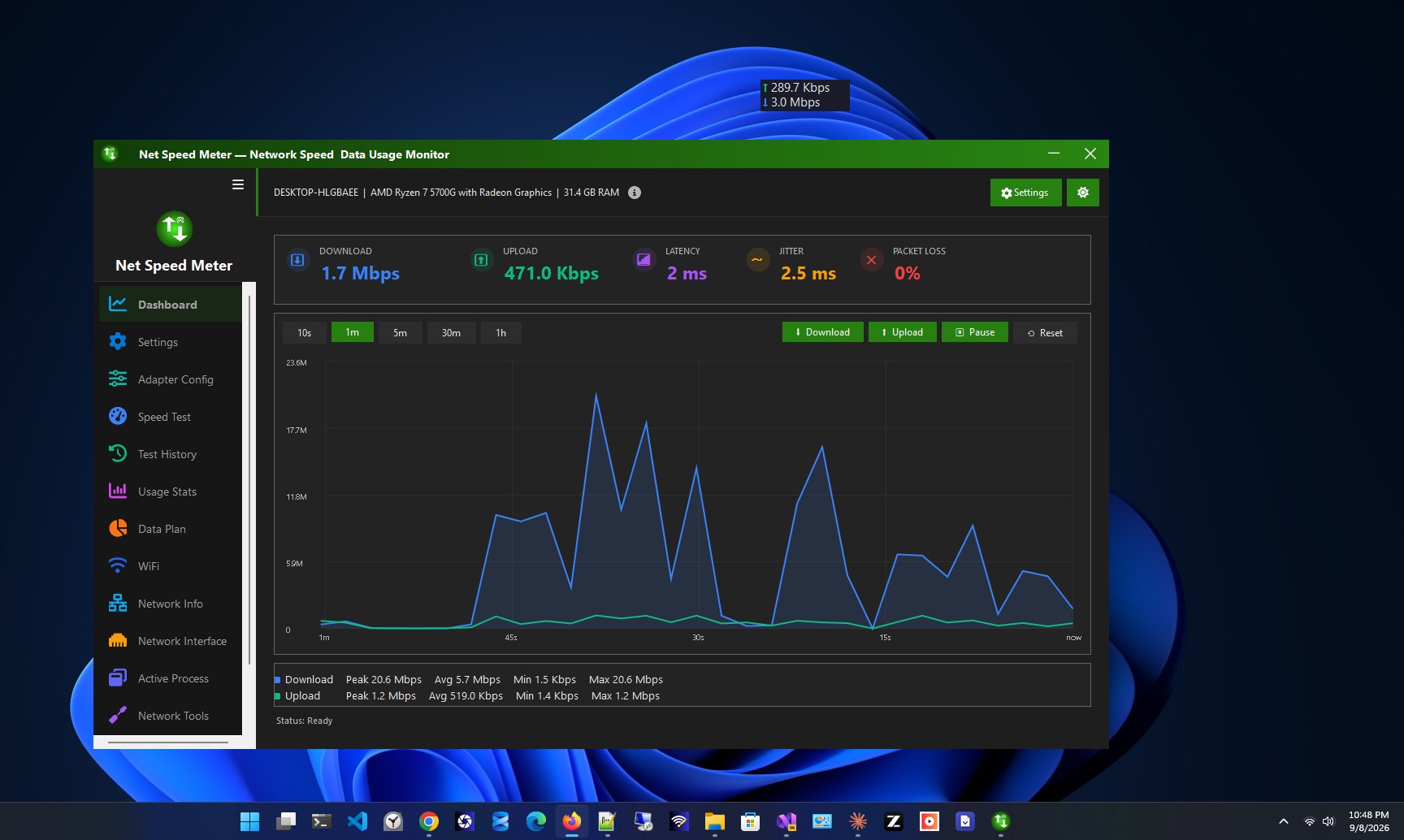 Net Speed Meter screenshot