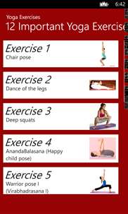 12 Important Yoga Exercises screenshot 3