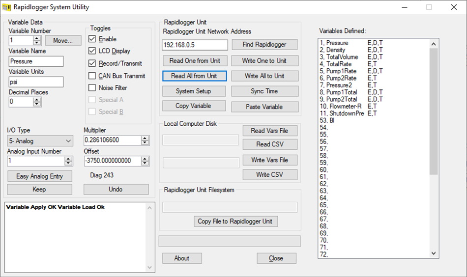 Rapidlogger Utilities (Windows) 来自: Appsys