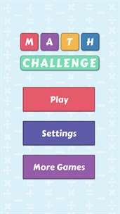Math Challenge - Fast Math Practice Game screenshot 1