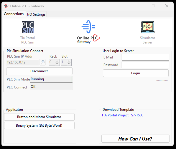 Online PLC - Gateway screenshot