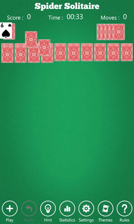 Spider Solitaire Deluxe* Screenshots 1