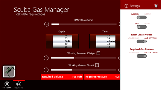 Scuba Gas Manager screenshot 4
