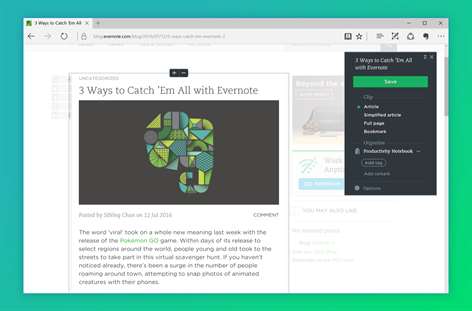 Evernote Web Clipper Screenshots 1