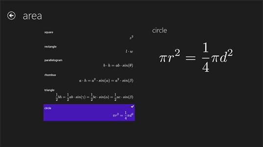 Science Formulas screenshot 2