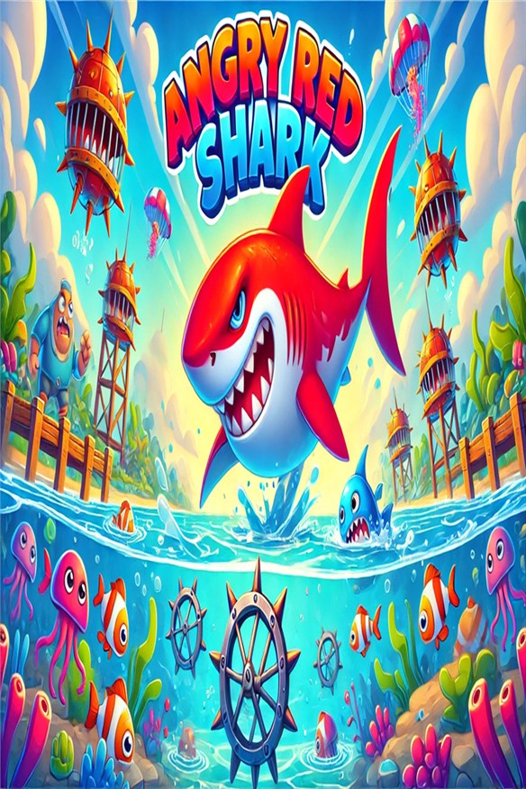 Angry Red Shark Xbox Series X|S and Xbox One cover art