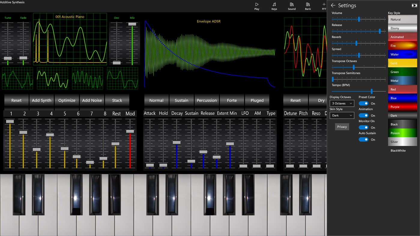 #4. Additive Synthesizer (Windows) By: SoundDesigner