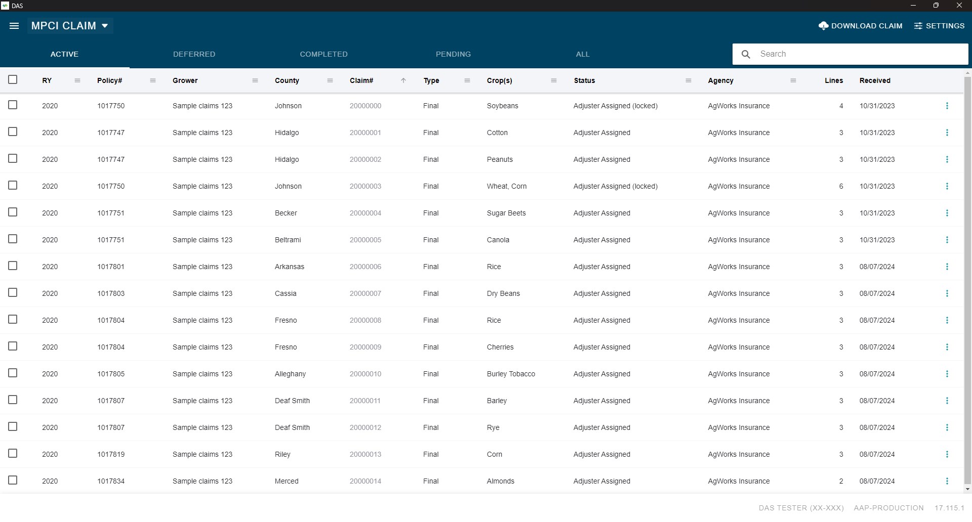 Palomar DAS screenshot