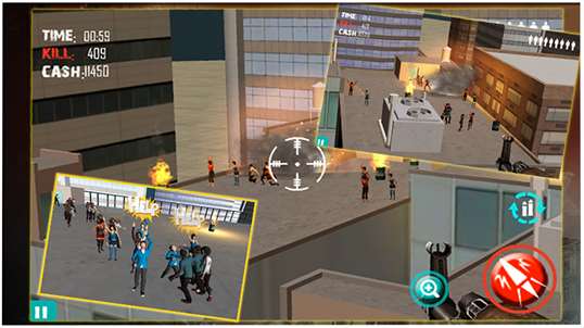 Zombies Vs Sniper - Helicopter Air Shooting Attack screenshot 4