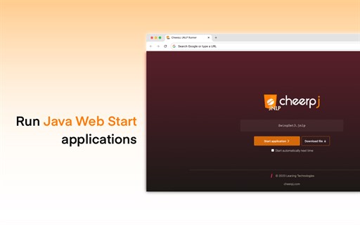 CheerpJ JNLP Runner - Run Java Web Start Apps Without Java