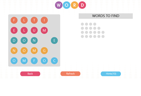 WordBubbles!-Addicting Word Game Screenshots 1
