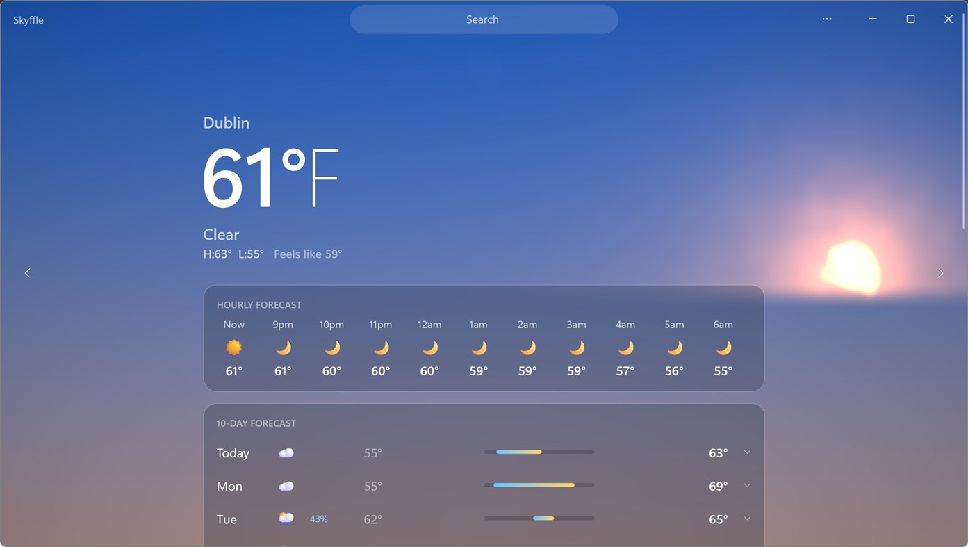 #5. Skyffle (Windows) By: Pratik Mistri