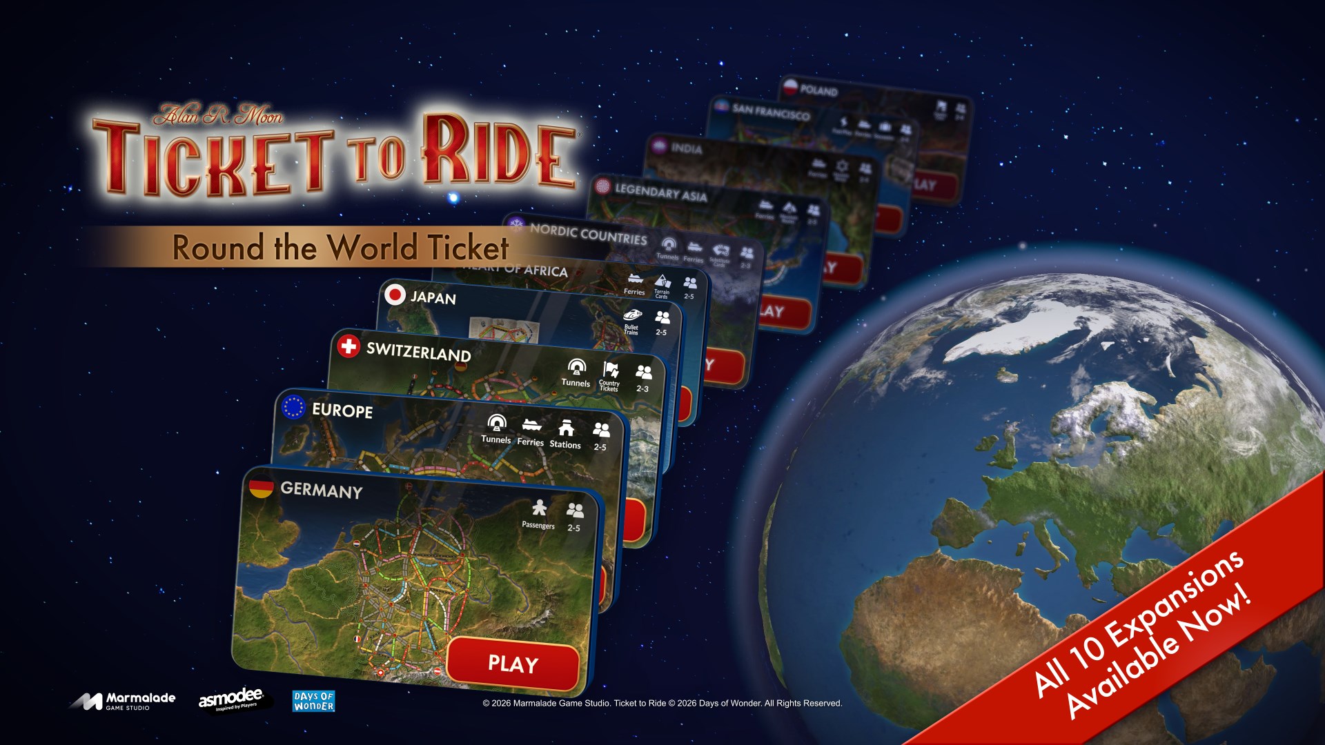 Ticket to Ride®: Round the World Ticket — трейлер
