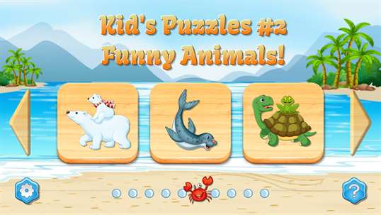 Kids Puzzles, Funny Animals #2 (full game) screenshot 1