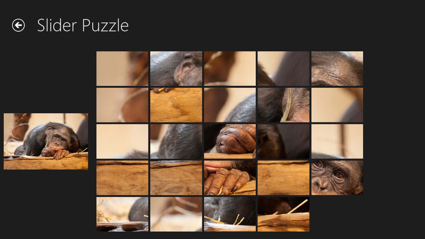 Slider puzzle for Windows 10