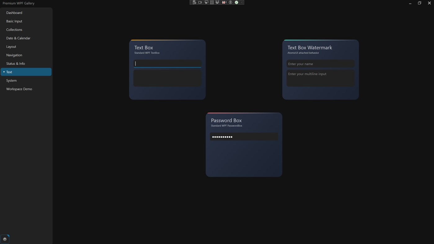 #5. WPF Gallery – AtomicUI (Windows) Ved: AtomicApps