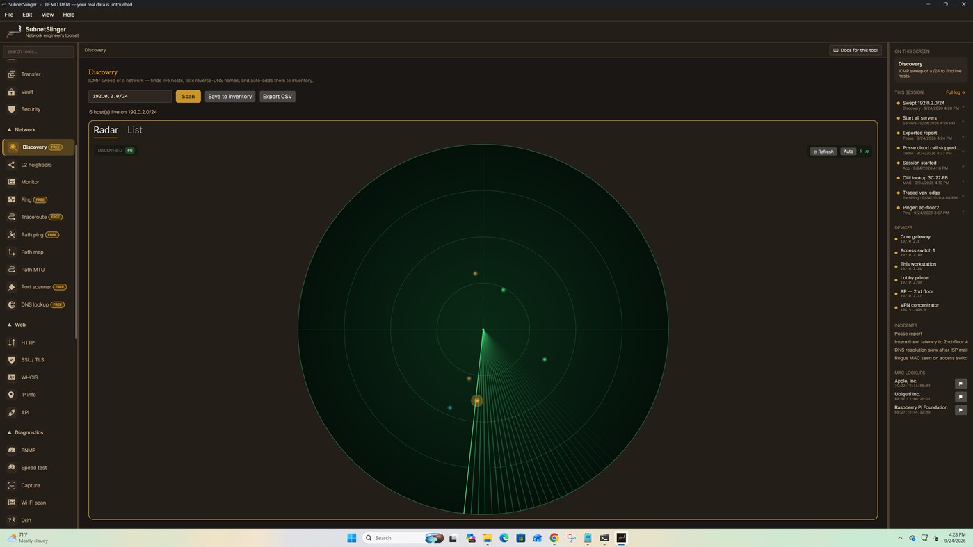 #7. SubnetSlinger (Windows) Przez: AISMITH PDX