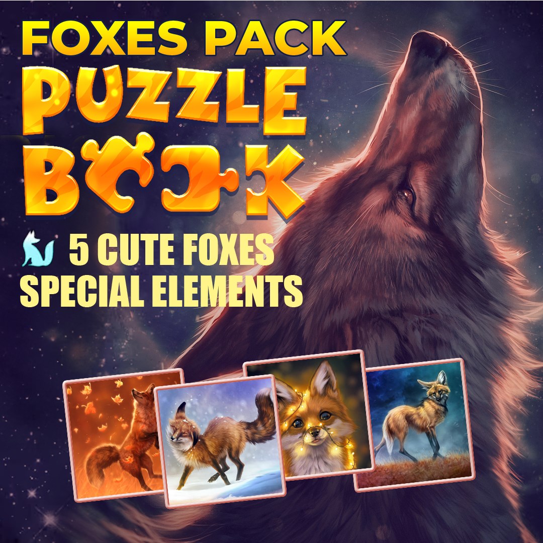 Puzzle Book: Foxes Pack