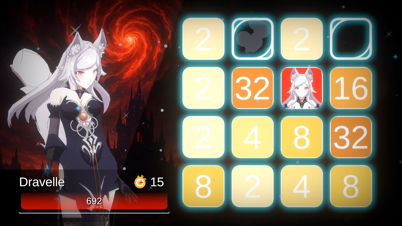 #4. Battle Puzzle 2048 - Queens of the Abyss (Xbox) 由: EpiXR Games