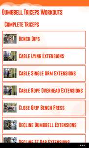 Dumbbell Triceps Workouts screenshot 2