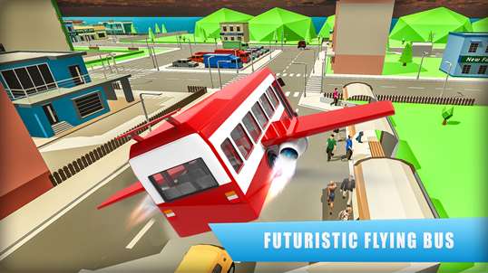 Futuristic Flying Bus Simulator screenshot 3