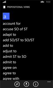 Prepositional Verbs screenshot 1
