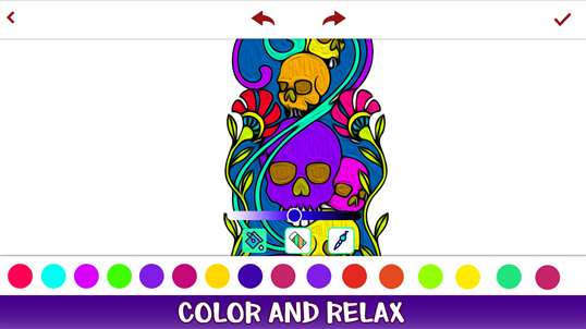 Tattoo Coloring Book Pages - Adult Coloring Book screenshot 2