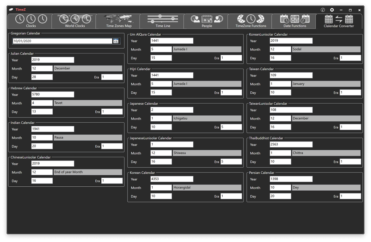 #9. TimeZ (Windows) Ved: Kiran Software Ltd