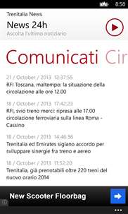 Trenitalia News screenshot 2