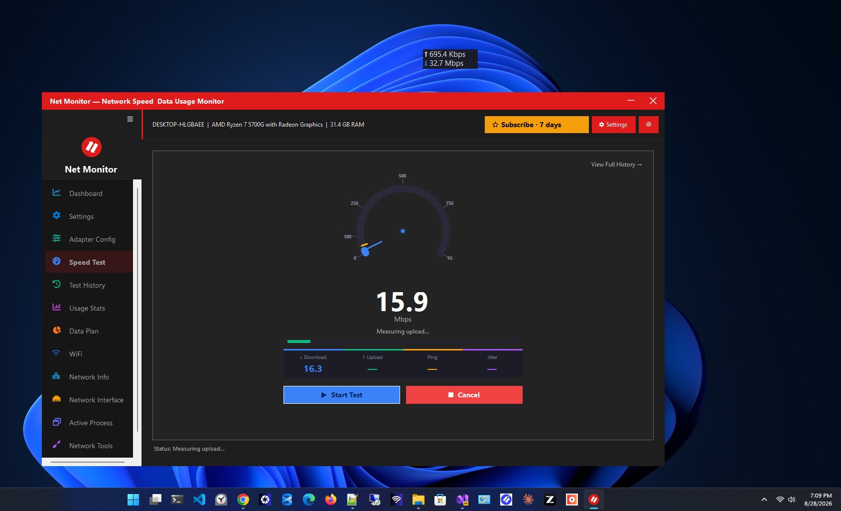 Net Monitor screenshot