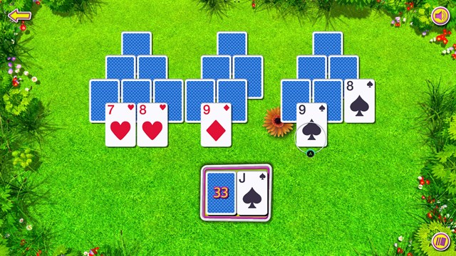 Summer Tri-Peaks Solitaire screenshot 1