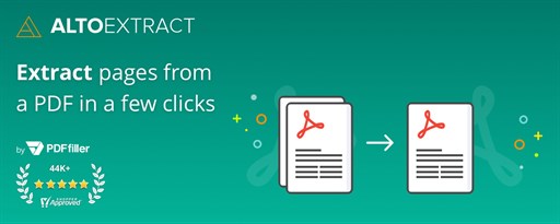 Alto Extract PDF by PDFfiller marquee promo image